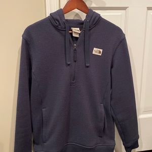 North face Quarter zip Waffle hoodie